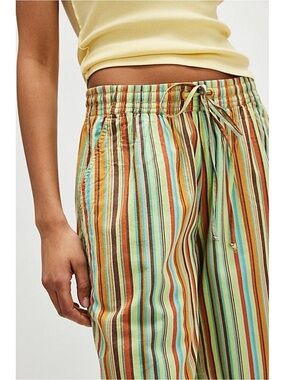 NWT Free People Saylor Poplin Stripe shorts size Medium